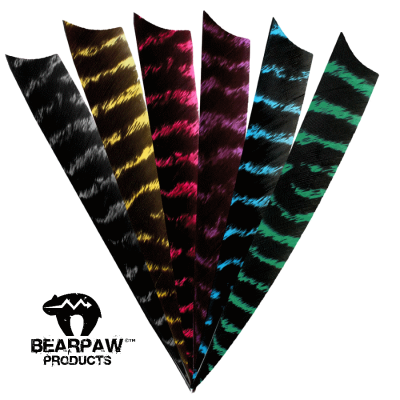 (Bild für) Bearpaw Naturfeder 4" RW Shield "naturgestreift"
