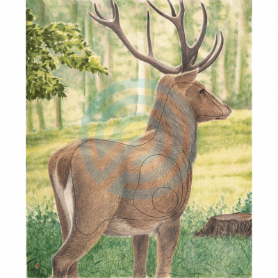 (image for) JVD Animal Target Face Large Deer (119cm)