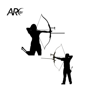 (Bild für) ArcTec Aufkleber Recurve Schütze/Schützin