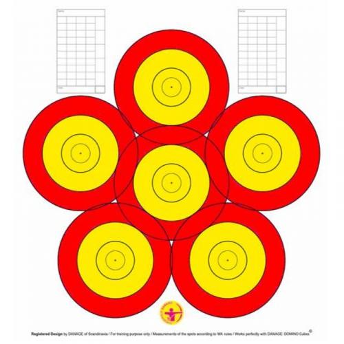 Danage 6-Spot Trainingsauflage mit Scoreboard