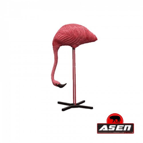 Wildcrete 3D Flamingo fressend