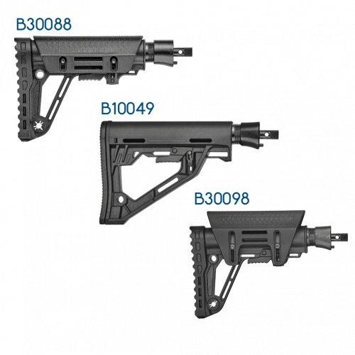 EK Archery Hinterschaft mit Pufferrohr für Revo 7, Siege, R9/RX/Adder