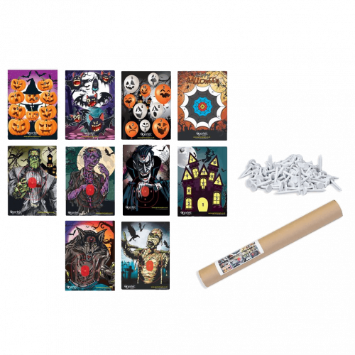 Egertec Halloween-Auflagen (10er Set) inkl. 50 Scheibennägel